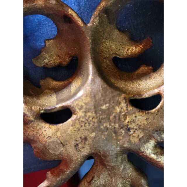 Pair of Antique-Style Gilded Picture Frames • Ornate Cast Metal • Baroque Revival • 5x7 • Heavy, Free-Standing For Sale - Image 12 of 16