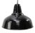 Vintage Industrial Dutch Black Enamel Pendant Lights from Philips, Holland For Sale