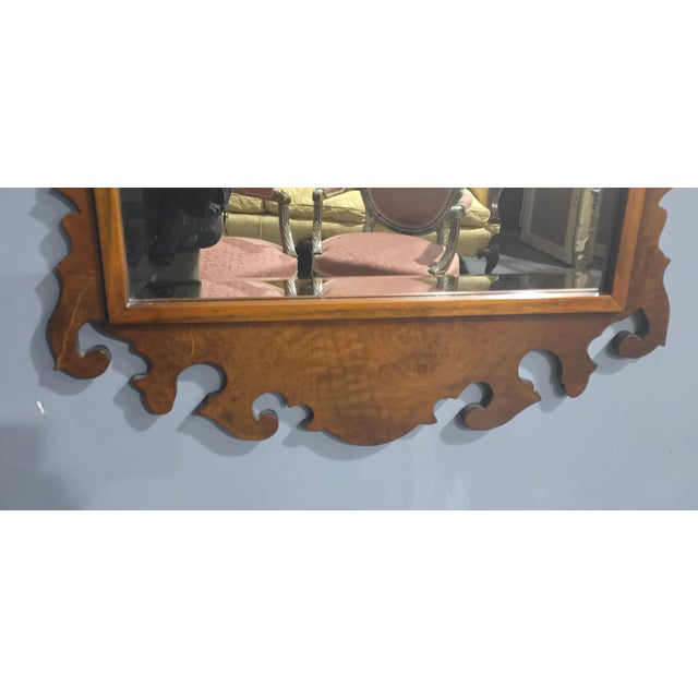 Burr Walnut Wall Mirror, 1920s For Sale - Image 4 of 6