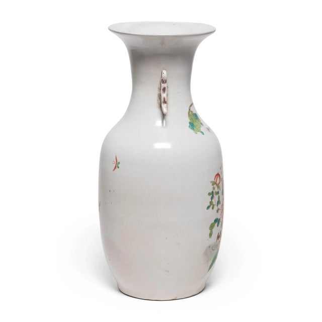 Chinese Springtime Phoenix Tail Vase, circa 1900 For Sale - Image 4 of 5