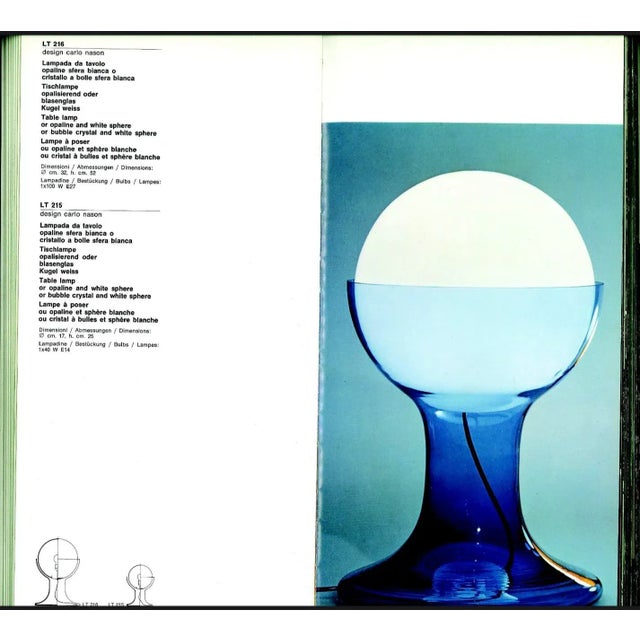 Mid-Century Modern LT215 Table Lamp by Carlo Nason for Mazzega, Italy, 1970 For Sale - Image 11 of 13
