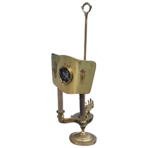 Art Nouveau Bronze Table Lamp, 1940s