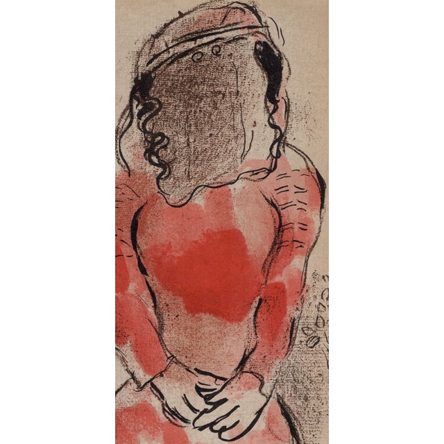 1960s Marc Chagall, Tamar belle-fille de Juda (Tamar Daughter-in-Law of Judah), 1960, Original Lithograph For Sale - Image 5 of 8