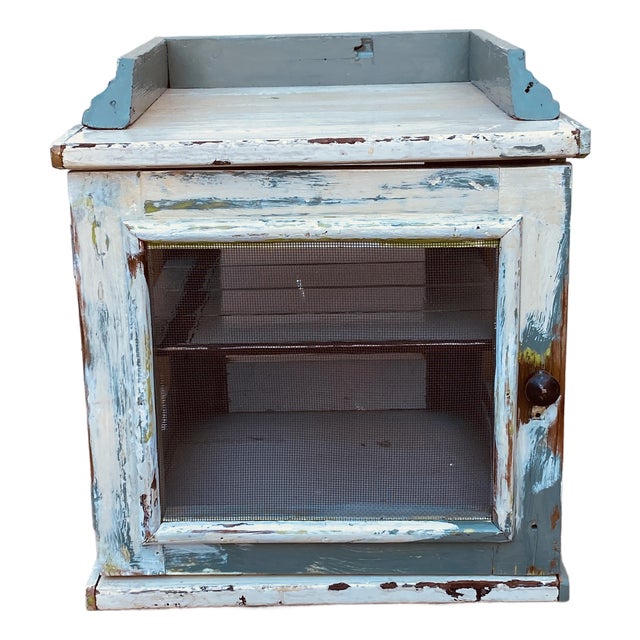 Countertop Pie Cupboard Made From Repurposed Wood by Northern California Folk Artist For Sale