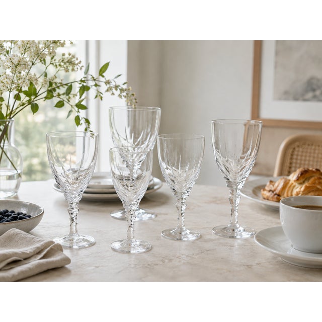 Glass Vintage Orrefors “Carina” 36-Piece Crystal Stemware Service by Ingeborg Lundin, Sweden For Sale - Image 7 of 17
