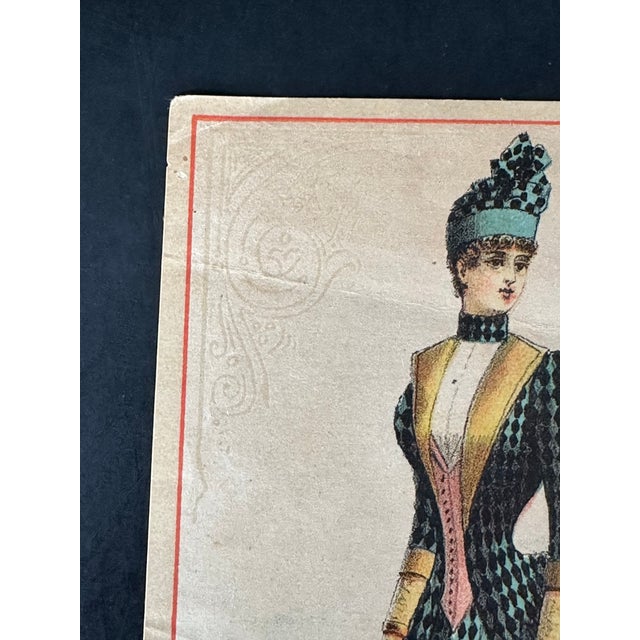 Paper Antique Victorian Fashion Print For Sale - Image 7 of 12