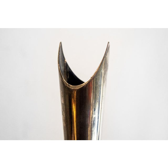 Cardinal vase in silver-plated metal. Gallia Collection Designer Lino Sabattini Manufacturer Christofle Year 1956 This...