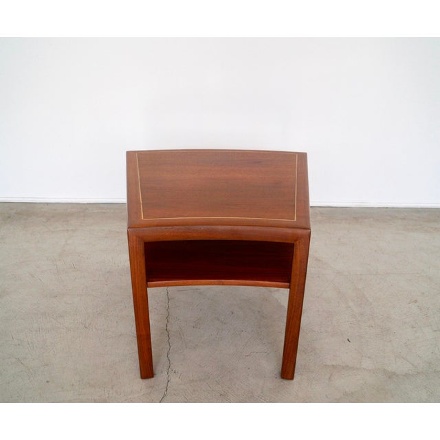 1960s 1960’s Mid-Century Modern Edward Wormley Style Wedge Side Table For Sale - Image 5 of 12