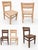 Stylish and sturdy, these gorgeous chairs are built to last. Shown are walnut and curly maple. Finish is a durable hand...