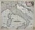 This double-page etching with contemporary coloring, entitled Novissima et Accuratissima totius Italiae, Corsicae et...