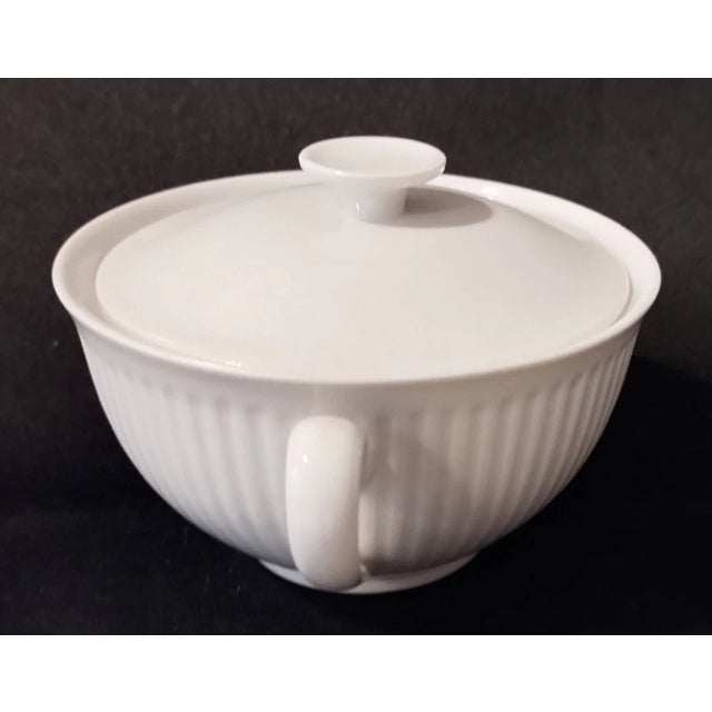 Vintage MCM Royal Copenhagen "Georgiana", Sugar Bowl With Lid For Sale - Image 6 of 6