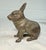 This rare antique 1920's Cast Iron bunny still bank by A.C. Williams is a unique and collectible piece with an exquisite...
