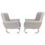 Mid-Century Exclusive Sleek Italian Armchairs With Curved Metal Base - a Pair For Sale