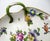 Mid 19th Century Antique Pair German Dresden Meissen Still Life Flowers Cabinet Leaf Form Plates For Sale - Image 5 of 9