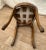 Vintage Accent Chair, Carved Back, Solid Walnut, Flower Embroidery Seat and Back For Sale - Image 11 of 11
