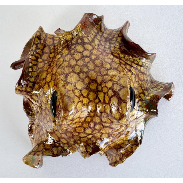 Tan Vintage Artisan Ceramic Undulating Octopus Sculpture For Sale - Image 8 of 9