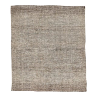 Mid 20th Century Gray Vintage Modern Kilim Rug For Sale