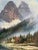 1930s 1930s Joachim Lemke Mountain Lake Landscape Oil Painting, Unframed For Sale - Image 5 of 6