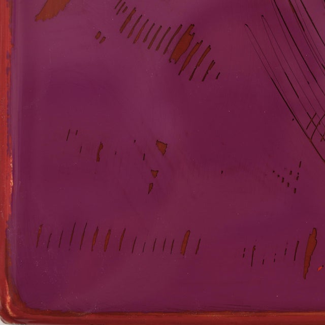 The Window 376 - Original Minimalist Mixed Media Acrylic and Resin Painting on Wood Panel by Ricky Hunt For Sale - Image 4 of 9