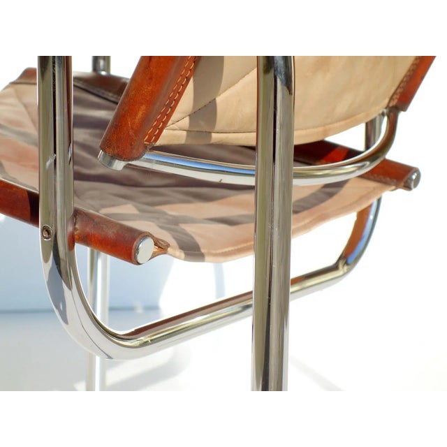 Set of Leather Lounge Chairs by Hans Eichenberger for Strässle, 1960s For Sale - Image 11 of 15