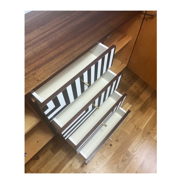 Vintage Sideboard with Op Art Motif, Poland, 1972 For Sale - Image 12 of 13