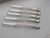 Set of five silverplate lobster picks by Christofle, Paris. Each bears the C C poinçon with balance scales, Christofle's...
