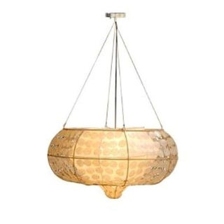 Grand Capiz Pendant Light For Sale