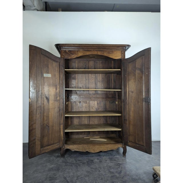 Louis XV Style Wardrobe in Cherry For Sale - Image 5 of 6