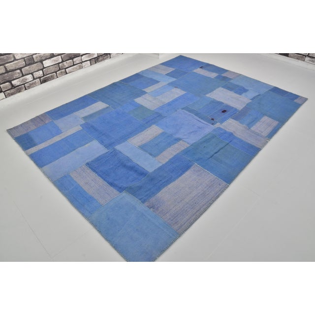 Textile Turkish Vintage Floor Kilim Rug For Sale - Image 7 of 16