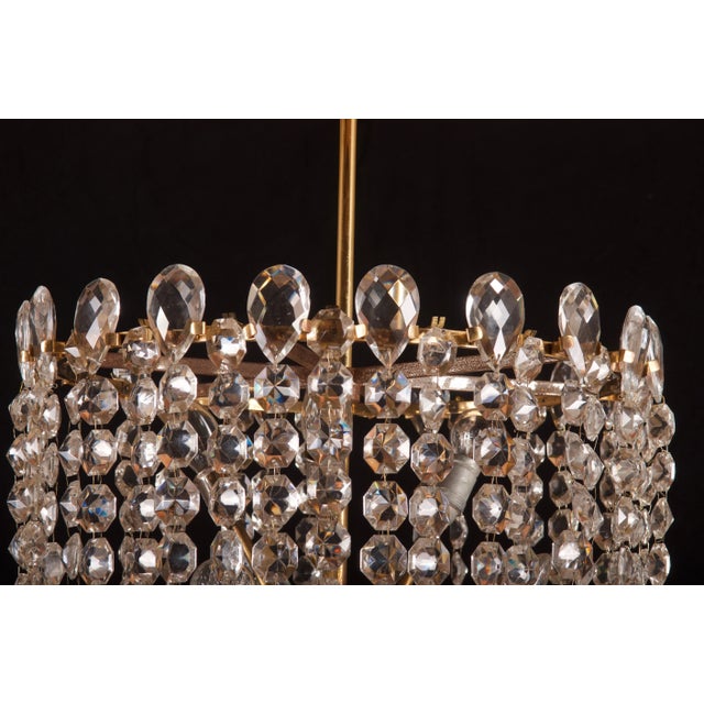 1950s Cut Crystal Rondino Chandelier by J.T. Kalmar, 1950s For Sale - Image 5 of 18