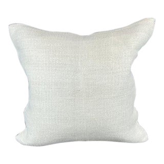 20 x 20 Hemp Pillow Turkish Cushion Natural Grayish White Pillow Cushion Cover For Sale