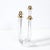Metal Mid-Century Crystal & Brass Amorphic Four Arm Candelabra Signed Schneider For Sale - Image 7 of 10