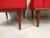 Red Mid-Century Illum Wikkelsø Sofa and Chair Living Room Suite For Sale - Image 8 of 11