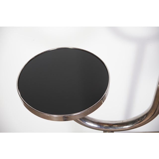 Modernist Chrome Floor Lamp, Former Czechoslovakia, 1940s For Sale - Image 7 of 17