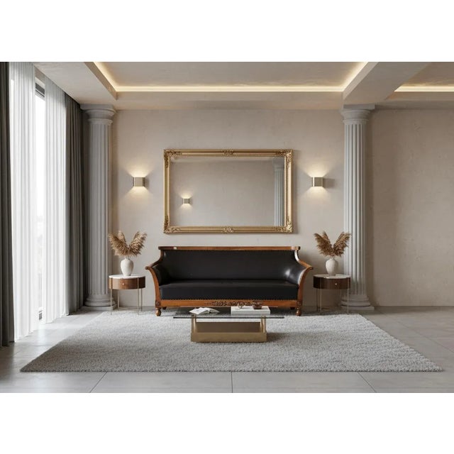 Vintage Sofa in Leather, 1940 For Sale - Image 4 of 6