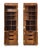 Pair of solid wood Henredon Scene One collection campaign cabinets. The intricate design in hardware and versatility of...