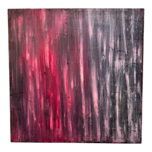 Large Abstract Signed Original Painting by Juan Toranzo Fox