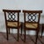 Textile 18th Century Style Chairs with Raffia Seats, Set of 4 For Sale - Image 7 of 9
