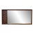 Mid-Century Brutalist Walnut Monumental Wall Mirror For Sale