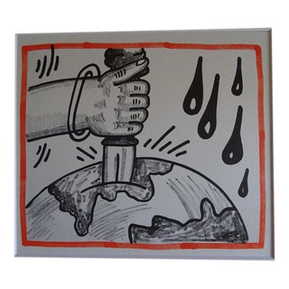 Keith Haring, Planet Earth, 1990, Lithograph For Sale