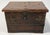 Antique Primitive Wood Strong Box With Metal Accents For Sale - Image 4 of 9