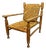 Beech Easy Chair with Sisal Rope Wickerwork, 1960s For Sale