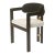 Conan Wood Dining Armchair Chair in Black and White For Sale