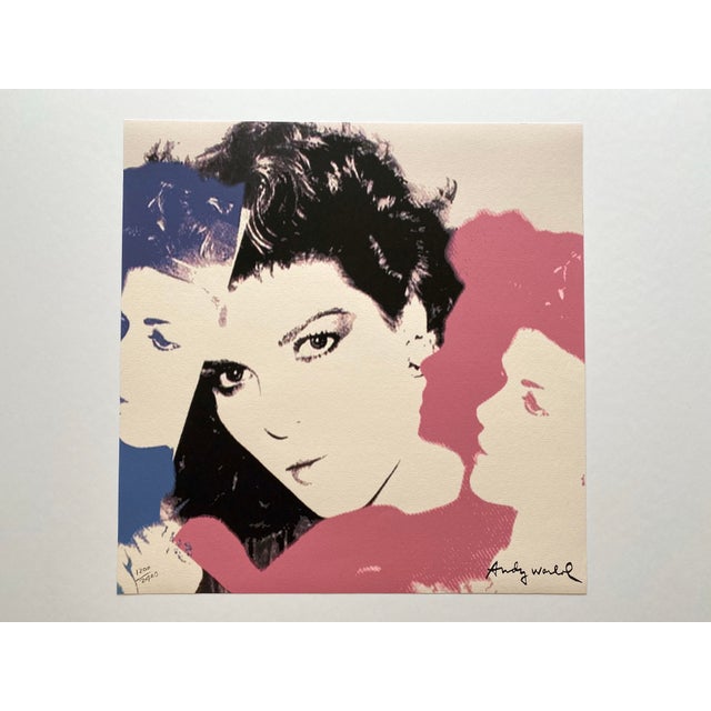 Andy Warhol Vintage 1986 Limited Edition Large Fine Art Lithograph Print " Princess Caroline of Monaco " 1983 For Sale - Image 9 of 12