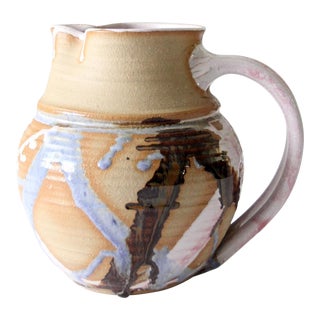 Vintage Studio Pottery Pitcher For Sale