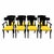 Mid-Century Modern Modern Mid-Century Style Klismos Chairs - Set of 8 For Sale - Image 3 of 6