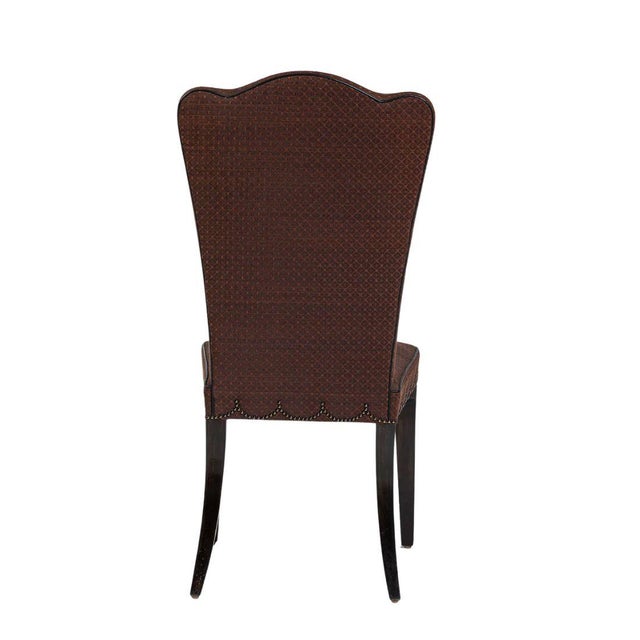 Art Deco Set of Twelve Deco Style Hermes Upholstered Dining Chairs For Sale - Image 3 of 5