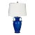 Bradburn Home 29" Como Scroll Blue Lamp For Sale