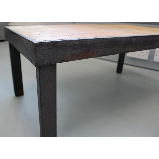 Vintage French Coffee Table with Ceramic Top by Roger Capron, 1970s For Sale - Image 13 of 18