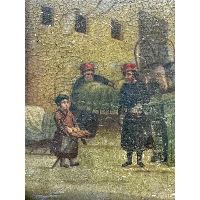 Late 19th - Early 20th Century Russian Lacquered Paper Mache Snuff Box By The Lukutun Factory 5.25" x 3.5" x 1.5"